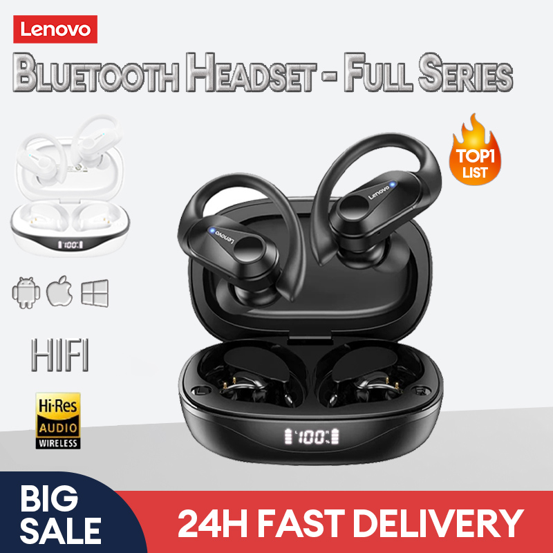  Lenovo LP75 TWS Bluetooth 5.3 Tai nghe không dây thể thao Tai nghe không dây Hi-Fi không thấm nước Tai nghe không dây có micrô 400mAh 