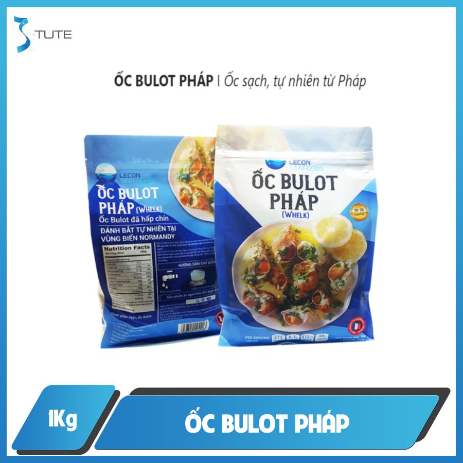 Chỉ Giao Tại Đà Nẵng - Ốc Bulot Pháp: Size 15-30 con/kg và Size 30-50 con/kg – Đóng gói 1kg/túi