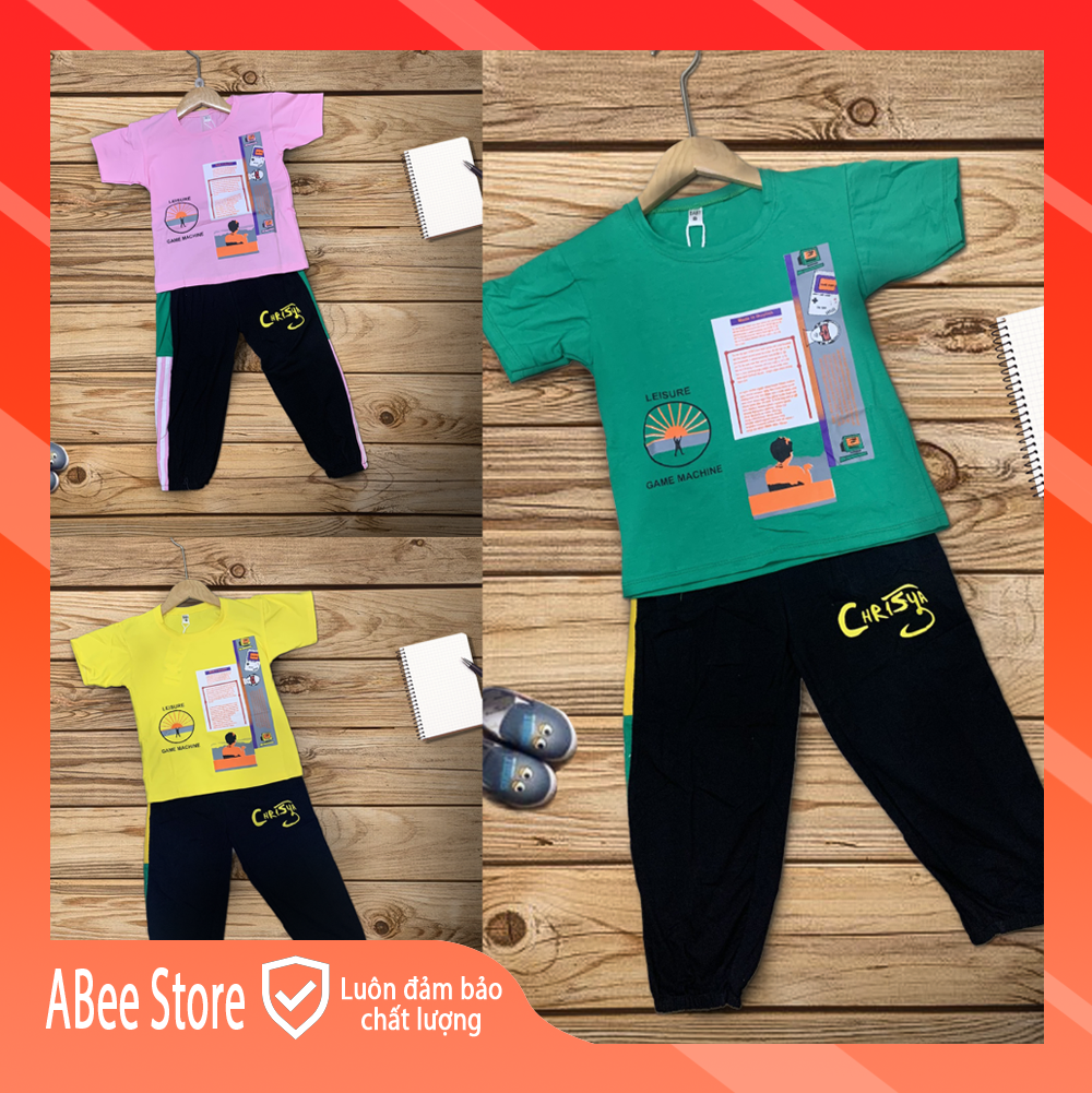 Bộ Đồ Thể Thao Phong Cách Hàn Quốc Cho Bé Trai Và Bé Gái Size 18-45kg TT01.