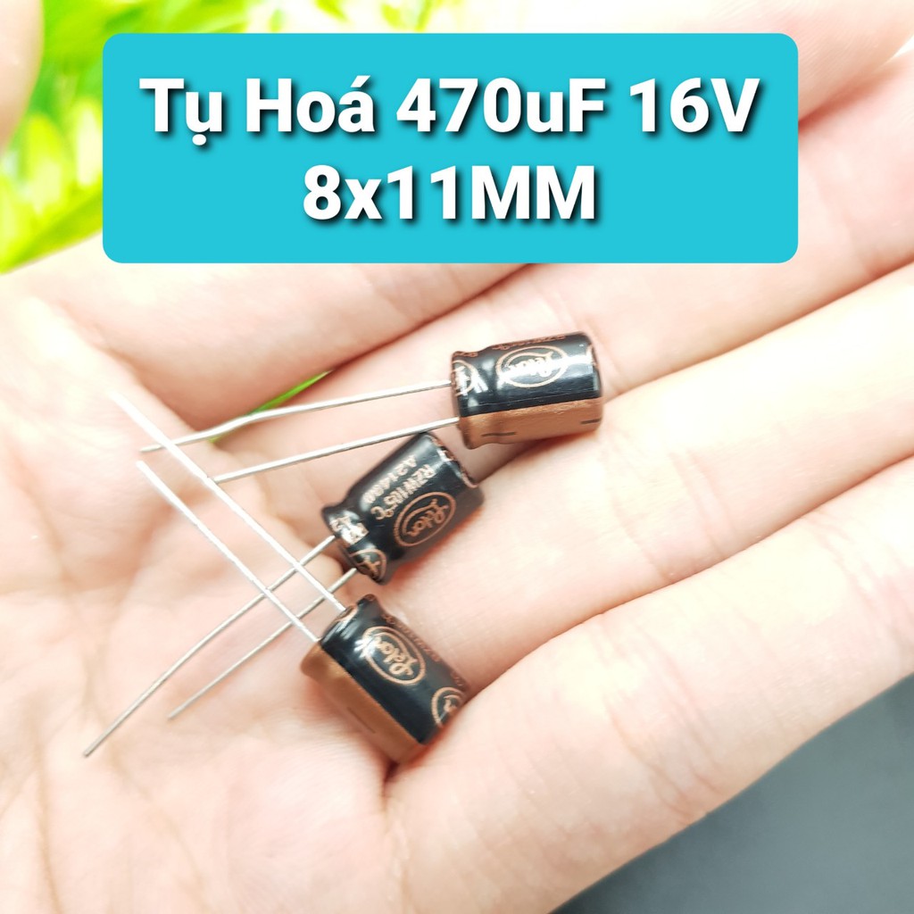 [Combo 5C 10C 20C Giá Rẻ] Tụ Hóa 470Uf 16V 8X11Mm 🍀Tụ Phân Cực Lọc Nguồn