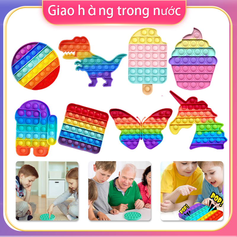 Pop It Fidget Toy ,pop it giá rẻ, đồ chơi trẻ em,giảm căng thẳng hiệu quả cho người lớn, trẻ em, pop it among us,Đồ chơi giải trí thông minh