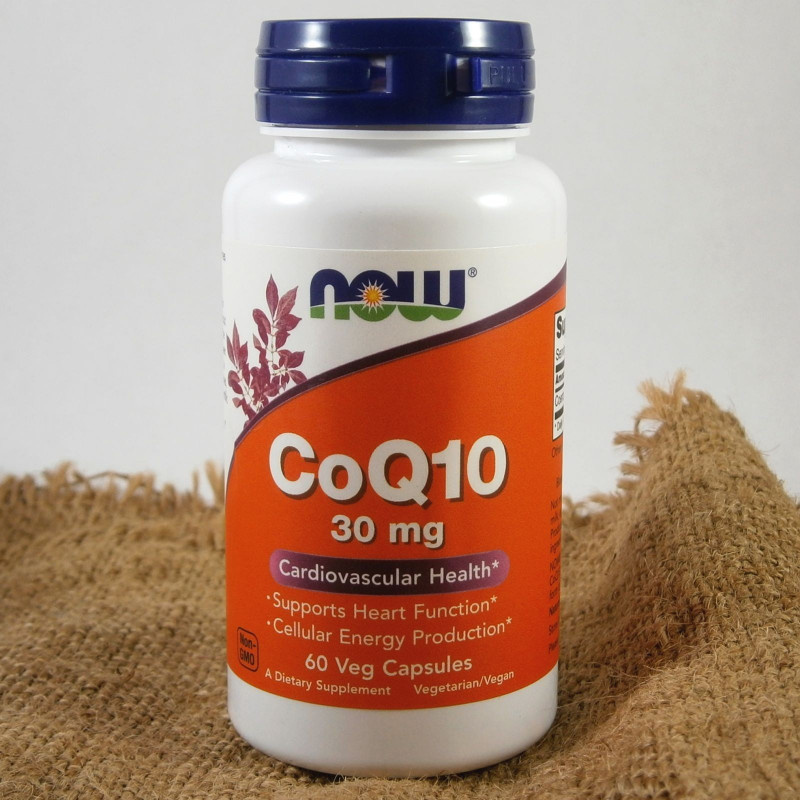 [DATE 5/2026] VEGAN - Viên bổ tim mạch CoQ10 Hãng NOW 30mg 60 Viên của Mỹ Thuần Chay