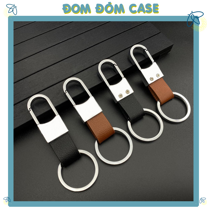 Móc Khóa Dây Da Treo Quần Inox Thép Cao Cấp Không Gỉ