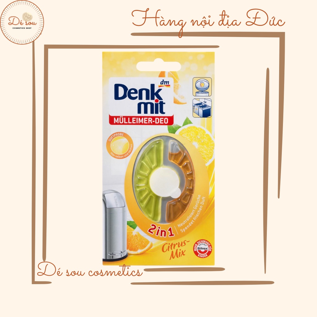 Gel Khử Mùi Thùng Rác Denkmit Mülleimer Deo