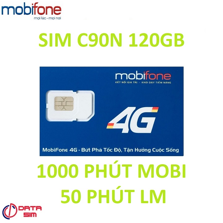 FREESHIP - CHƯA KÍCH HOẠT. [HCM]Sim 4G mobifone mỗi ngày 4GB 1000phút mobi 50phút liên mạng tặng tháng đầu