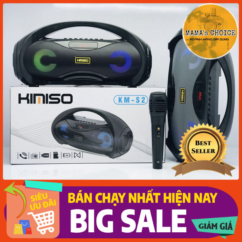 Loa bluetooth Kimiso, Loa bluetooth không dây mini, Loa karaoke hàng xịn- KHÔNG KÈM MIC