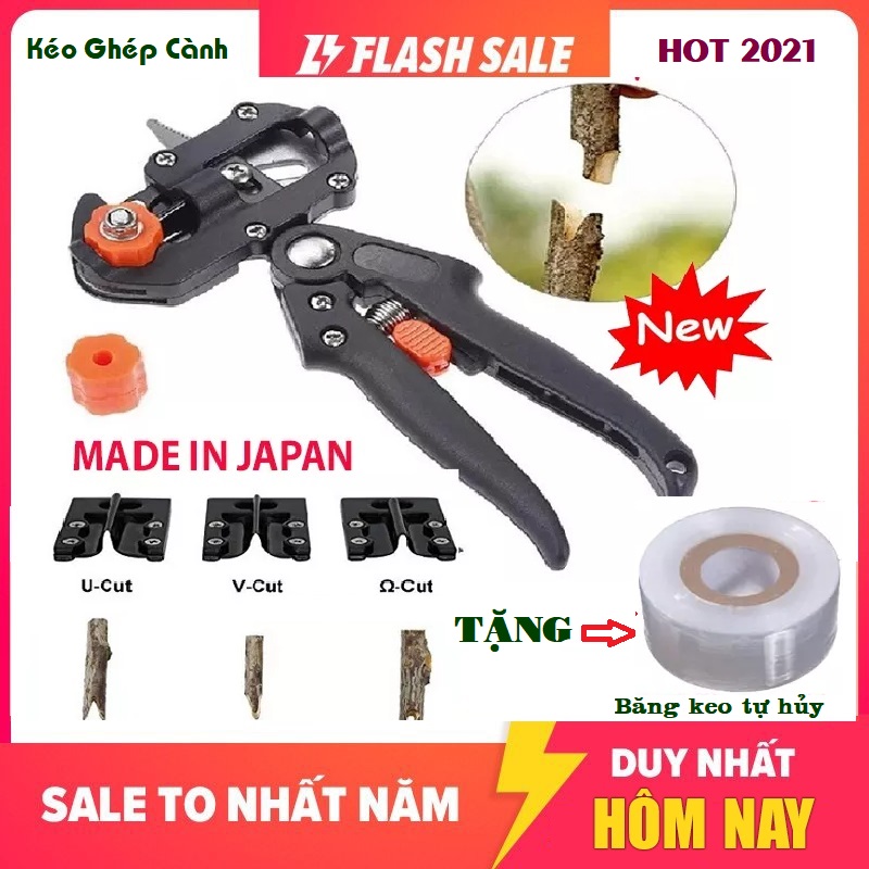 Kéo ghép cành cây đa năng, Kéo Ghép Cành Tiêu Chuẩn( Ghép là thành công ), kéo ghép cành chuyên dụng dạng U V Ω