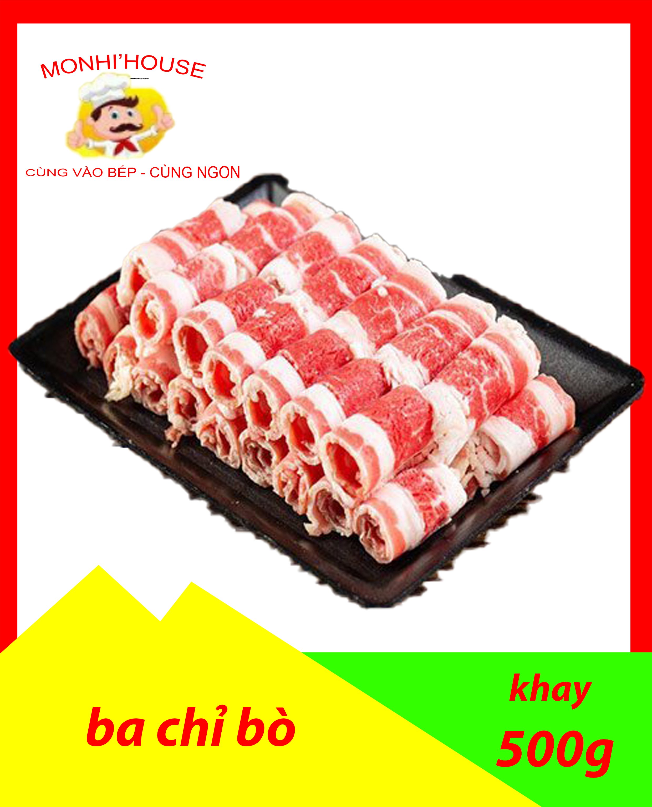 500g Ba Chỉ Bò Mỹ Cuộn Thả Lẩu/ Nướng,...