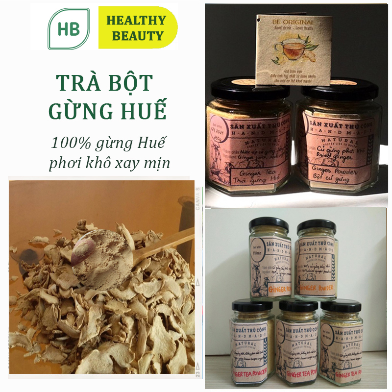 Bột trà gừng Huế nguyên chất 100% gừng Huế phơi khô xay mịn