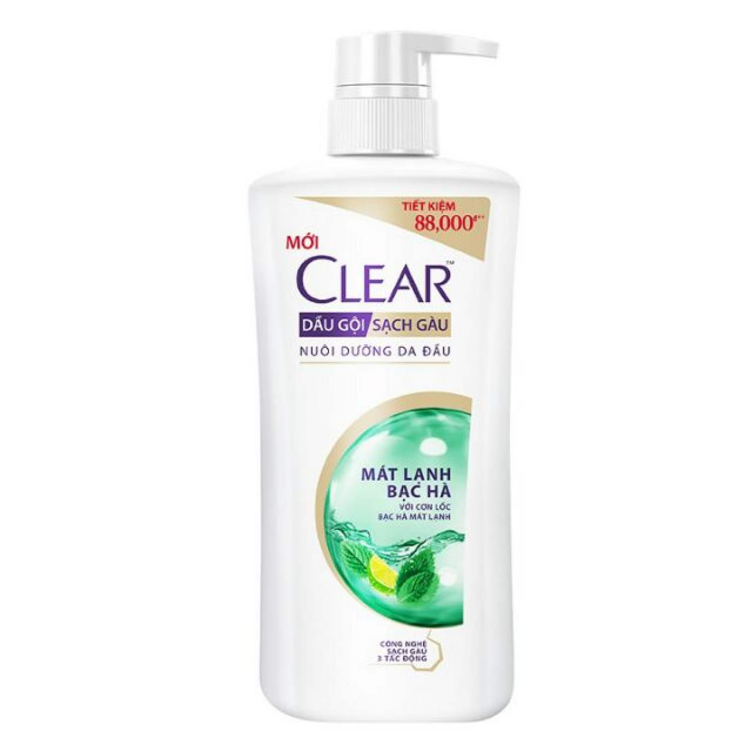Dầu gội sạch gàu clear mát lạnh bạc hà