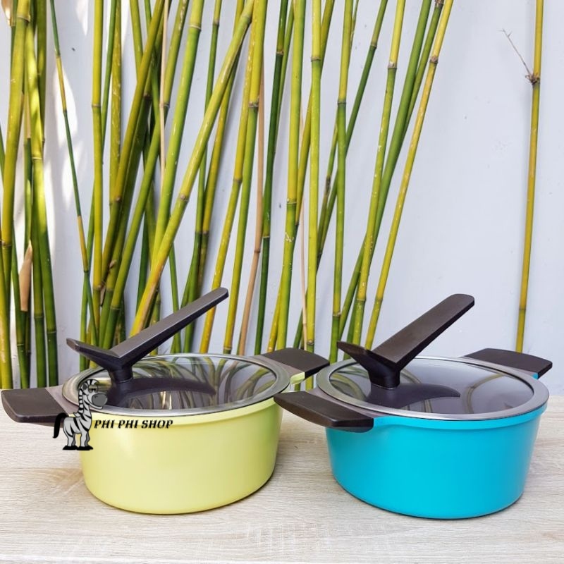Nồi chống dính phủ sứ cao cấp lock&lock bird 20cm sử dụng bếp từ lbs1202