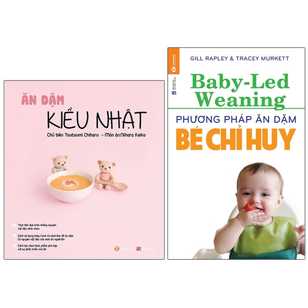 Fahasa - combo sách hay ăn dặm kiểu nhật + phương pháp ăn dặm bé chỉ huy