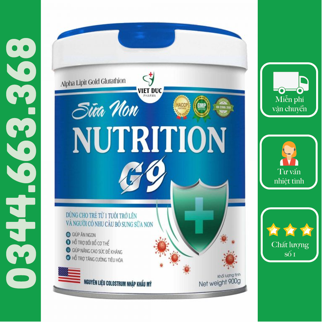 Sữa Non ALPHA LIPIT GOLD NUTRITION G9 900g - FreeShip Max - Minh Quân Pharmacy Store