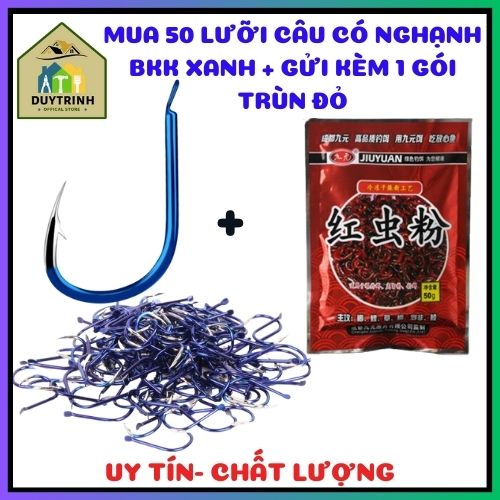 Lưỡi câu cá bkk siêu rẻ , lưỡi bkk xanh câu cá, lưỡi có nghạnh giá bán /50 cái