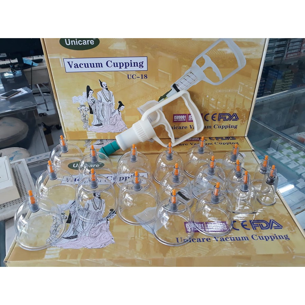 Giác hơi không dùng lửa unicare uc-18- bộ 18 ly