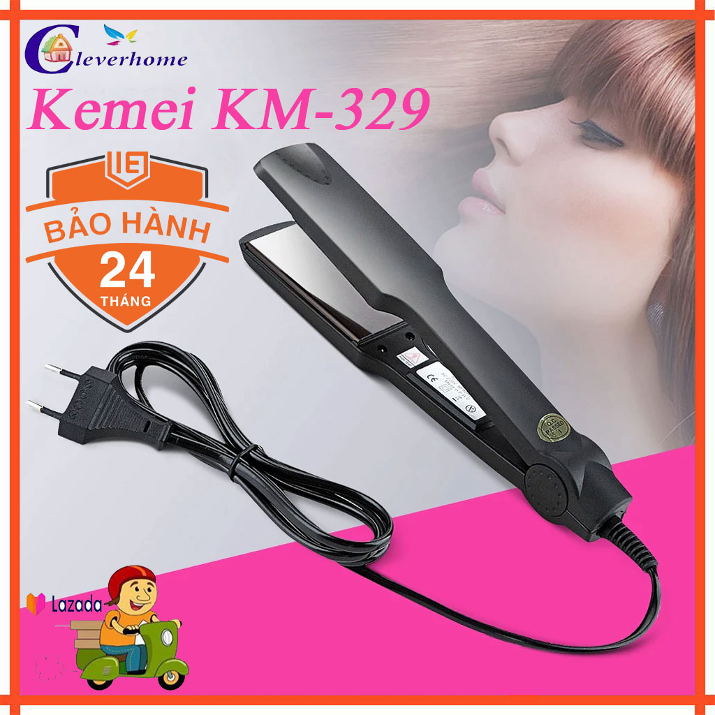 (Bảo hành 24 tháng) Máy Làm Thẳng Tóc Máy duỗi tóc đa năng 4 Mức Chỉnh Nhiệt Kemei KM 329 tạo kiểu tóc mini, máy ép tóc mini, máy làm tóc mini , máy làm tóc đa năng mini ,máy làm xoăn tóc mini ,kẹp tóc đa năng mini, máy làm tóc