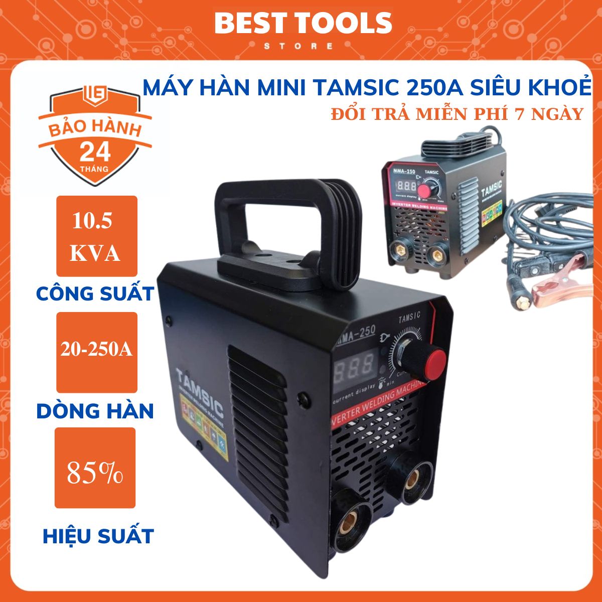 Máy hàn mini tamsic 250a siêu khỏe - máy hàn điện tử tamsic 250a