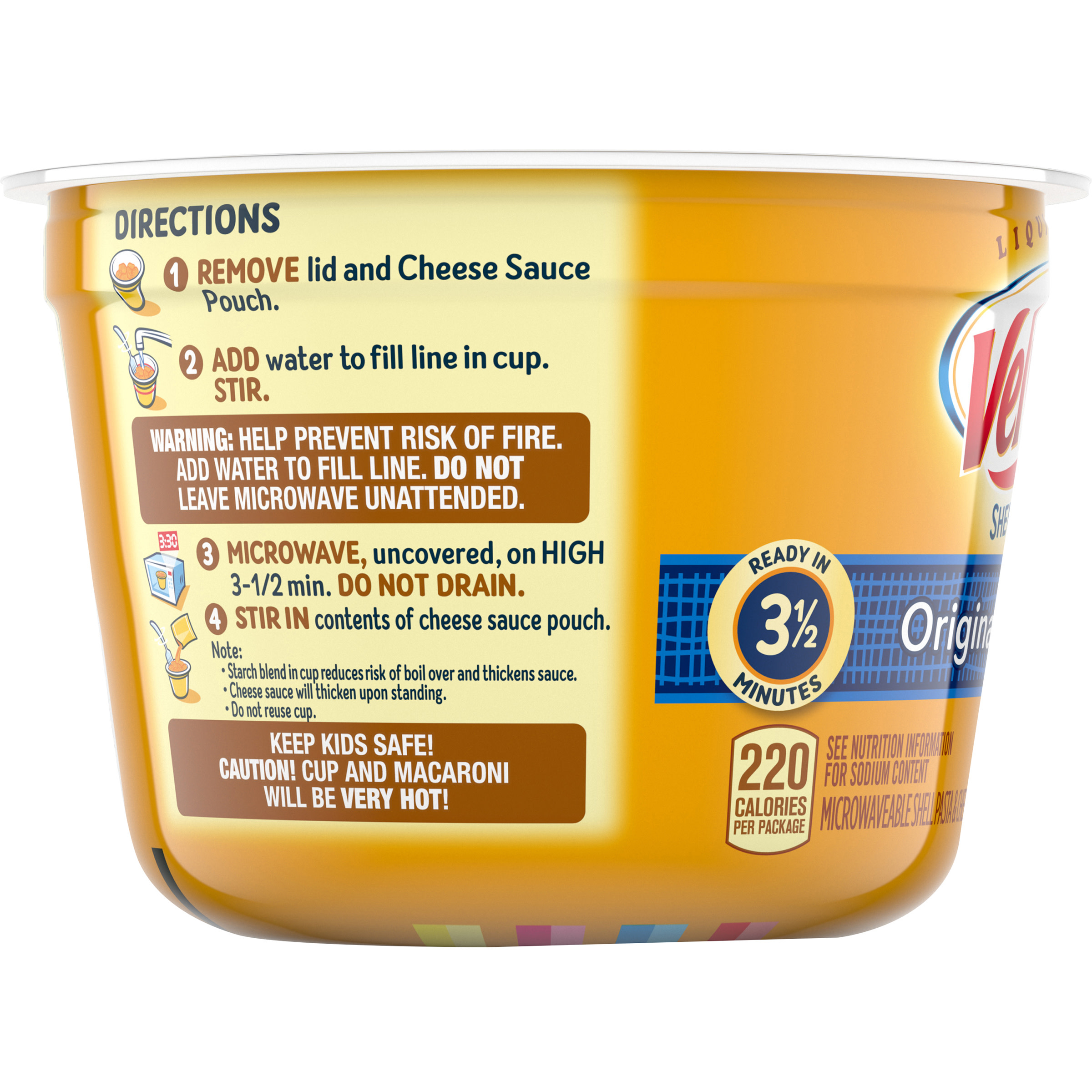 Nui Phô Mai Dạng Sò Velveeta Original Liquid Gold Kraft Truyền Thống - Mac And Cheese Macaroni - DISI