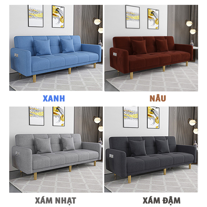 Ghế Sofa Kết Hợp Giường nằm - Ghế Sofa Phòng Khách gấp gọn - Ghế Sofa thông minh đa năng- Ghế Sofa gia đình thiết kế hiện đại sang trọng