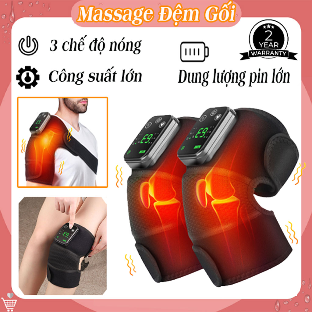 Sưởi ấm Mát Xa Đầu Gối Tấm Đệm LED Khuỷu Tay Nẹp Vai Đệm Massage Đầu Gối Đa Chức Năng Tấm Sưởi Giữ Ấm Giảm Mệt Mỏi Tăng Thân Nhiệt