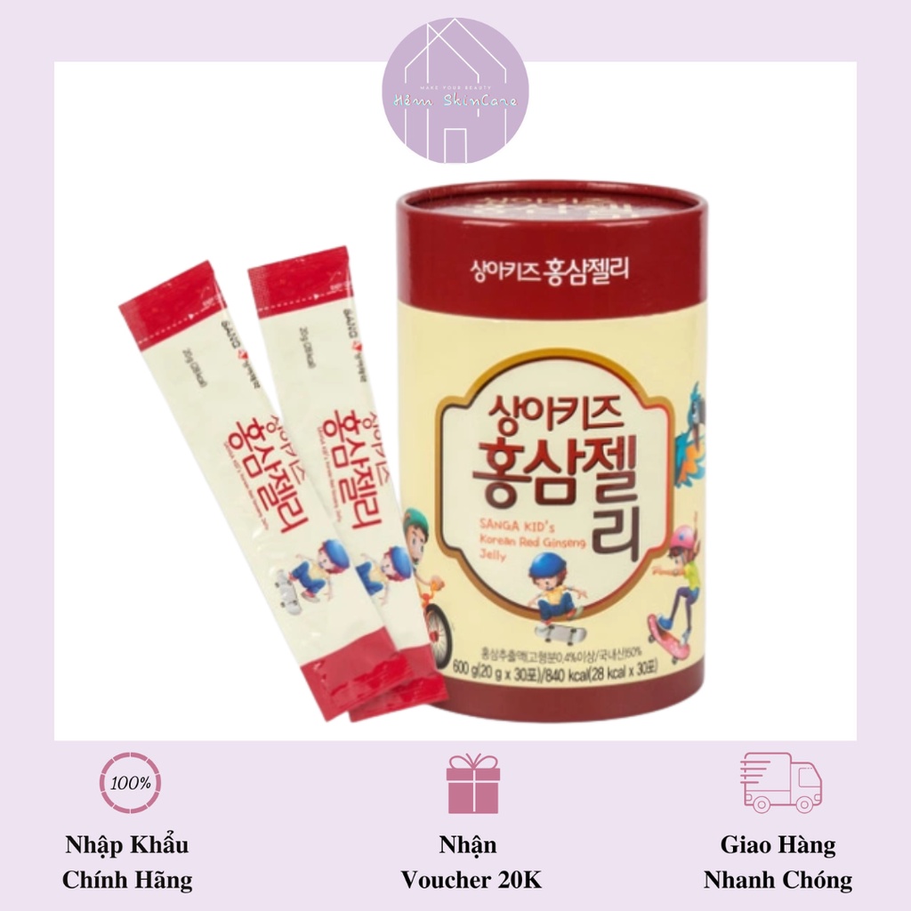 SangA Korea Red Ginseng Jelly - Thạch Hồng Sâm Trẻ Em