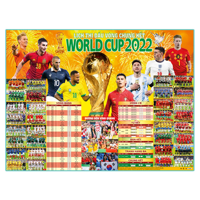 Lịch thi đấu bóng đá World Cup 2022 combo