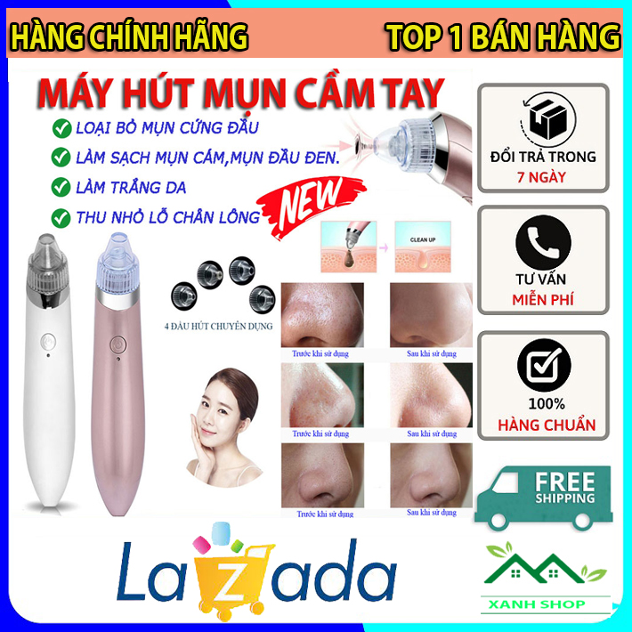 Máy hút mụn đầu đen Beauty Skin care RT-8030, Máy hút mụn mini cầm tay pin sạc hút sạch tất cả các loại mụn cứng đầu - Máy hút mụn cám, Trứng cá - Máy hút mụn spa