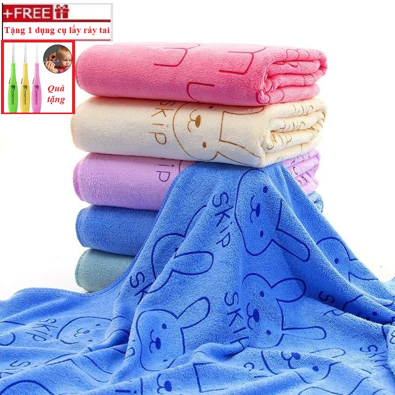 Khăn tắm siêu mềm mịn cao cấp 50x100cm nhiều màu thấm hút nước