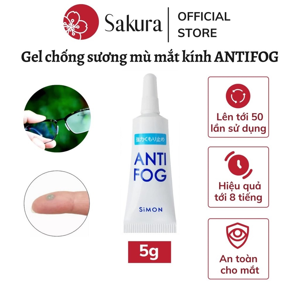 Gel chống sương mù mắt kính chống bám hơi nước cho mắt kính cận kính lặn kính thời trang