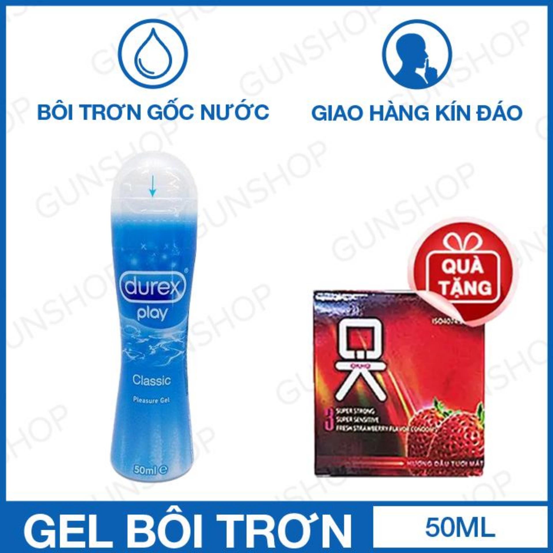 Gel bôi trơn  Durex Classic 50ml + Tặng 1 hộp bao cao su OkDâu 3s
