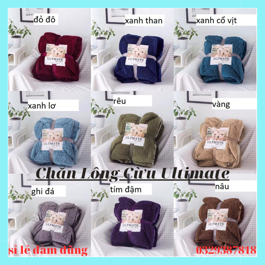 Chăn lông cừu ultimate loại dày 2 lớp mới nhất có sẵn, chăn lông kích thước 2mx2m3 hàng nhập khẩu