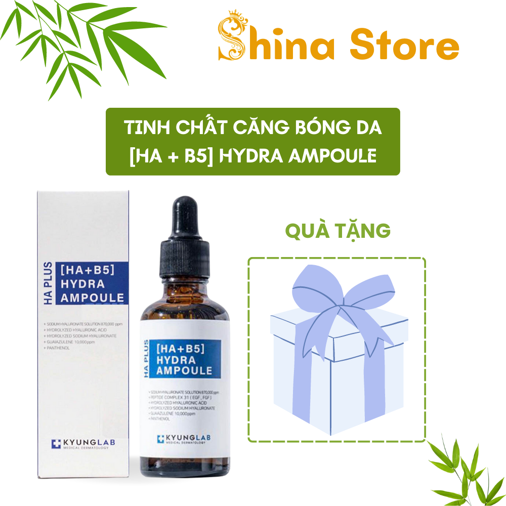 Tinh chất serum ha+b5 căng bóng da kyung lab ha plus hydra ampoule 50ml hàng chính hãng tinh chất cấp nước dưỡng ẩm da giúp da căng bóng mịn màng - shina store