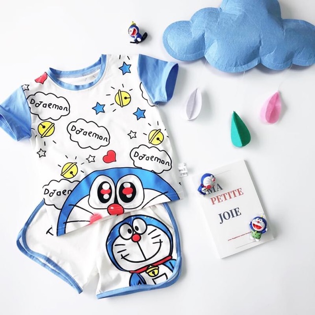 HOT | BỘ DORAEMON CUTE CHO BÉ 8-18KG SHOP BEECOW