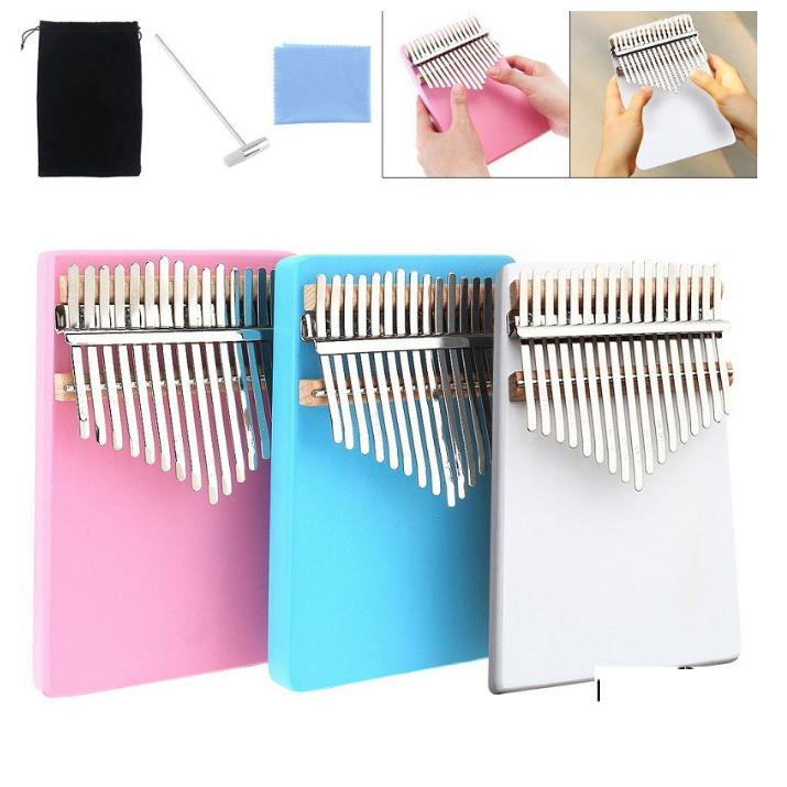 Đàn kalimba 17 phím gỗ nguyên khối mahagony kkalim001