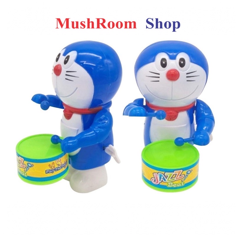 Đồ chơi con thú gõ trống chạy cót cho bé