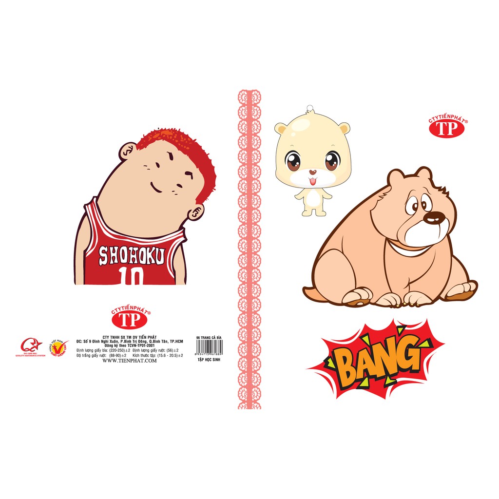 Tập - Vở học sinh Tiến Phát Bang 60gsm