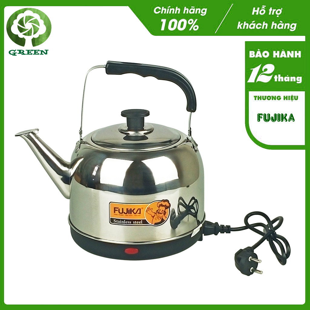 Ấm super speed fujika SD40 stainless steel 304 stainless steel Lightning-capacity large part tail power cord disassemble-genuine goods BH 12 months nationwide.