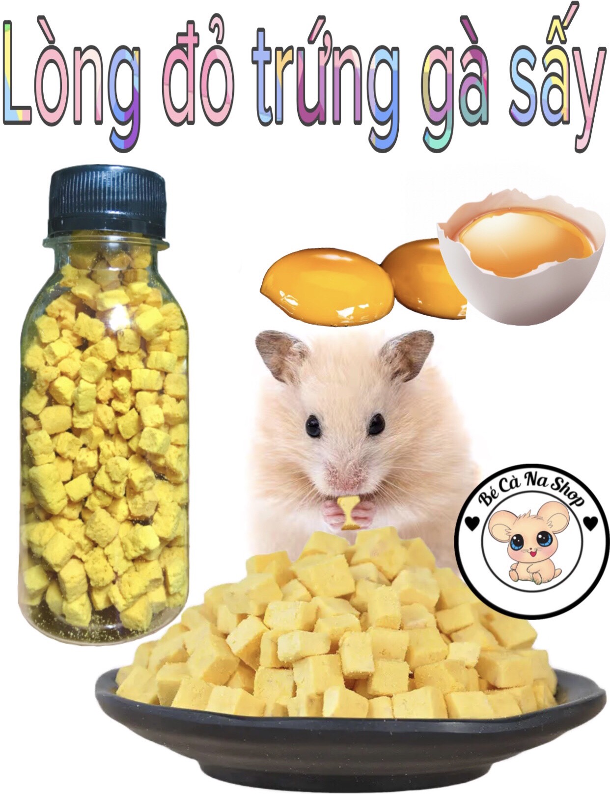 lòng đỏ trứn gà sấy , thơm béo , món ăn cực kì yêu thích (bé cà na) Thức ăn dinh dưỡng cho hamster thỏ bọ sóc chinchilla ....