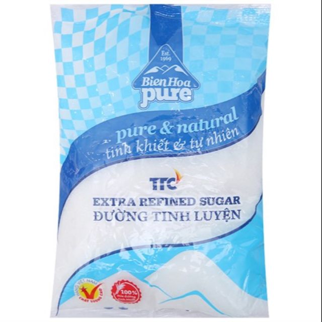 Đường tinh luyện Biên Hòa Pure gói 500g, cam kết hàng đúng mô tả, chất lượng đảm bảo an toàn đến sức