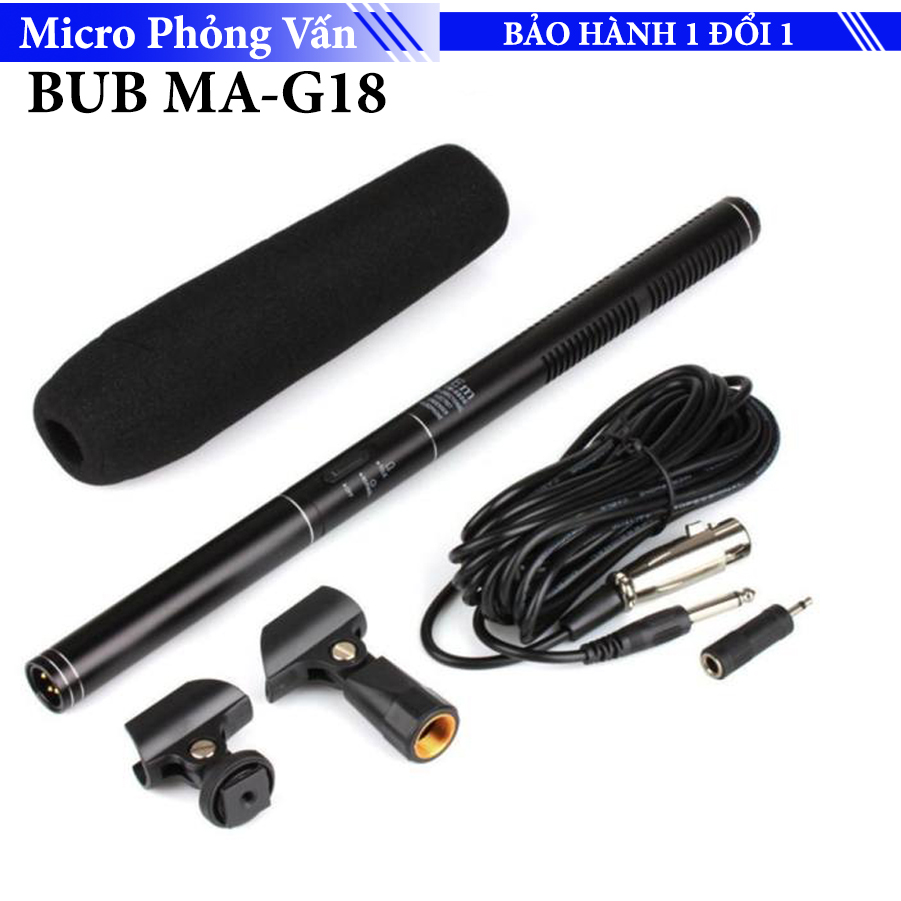 Micro phỏng vấn cao cấp cho điện thoại và máy ảnh BUB MA - G18