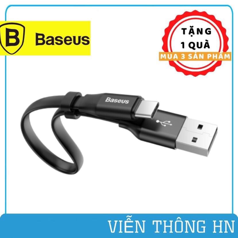 Dây sạc nhanh usb type c 23 cm baseus nimble  - cáp sạc ngắn cho pin dự phòng dùng cho samsung oppo...vv