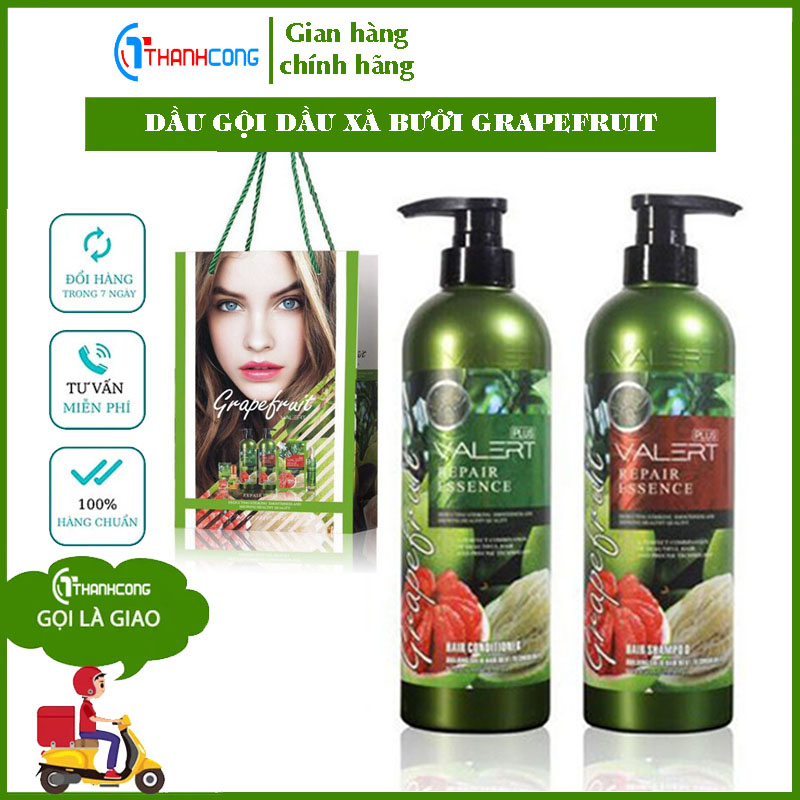 Cặp dầu gội dầu xả bưởi grapefruit plus giảm rụng tóc phục hồi hư tổn 850ml chính hãng