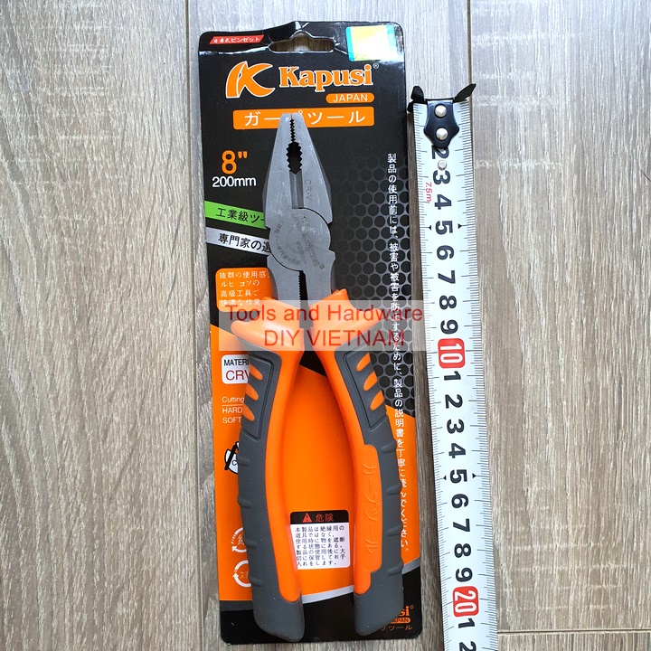 [Ảnh thật] [Chính hãng] Kìm điện Kapusi cao cấp cỡ 8 inch, Bảo hành 12 tháng- Kềm điện Asaki 200mm