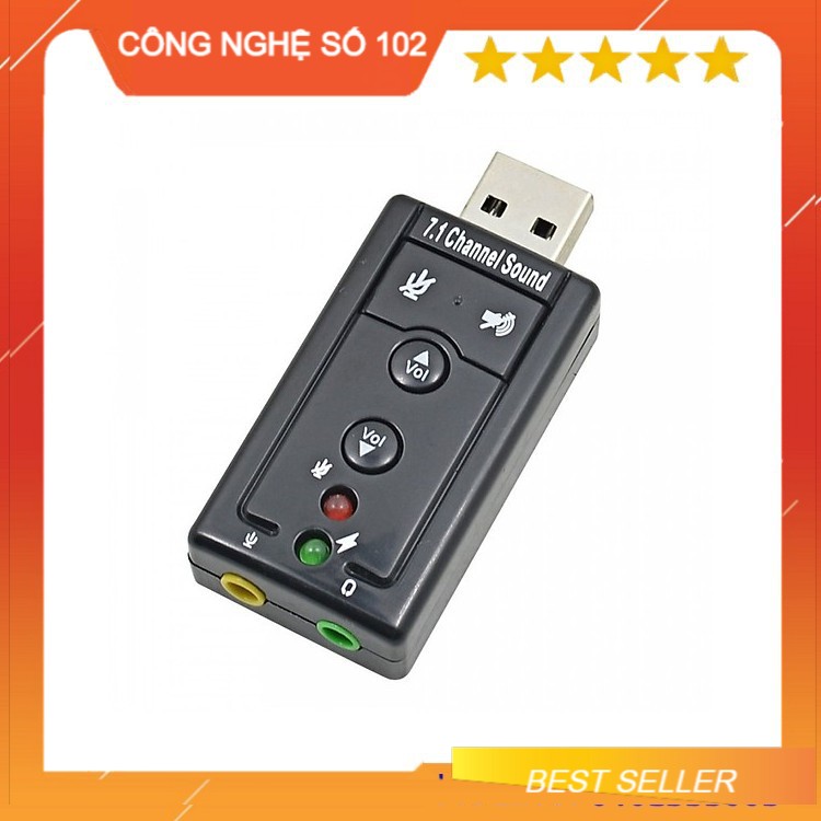 Usb ra sound 3D 7.1 - đầu ra âm thanh chuẩn