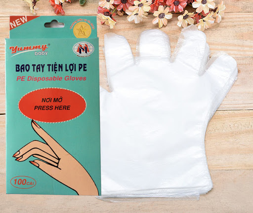 [20 cái] Bao tay tiện lợi Công ty Sản xuất Minh Ngọc Siêu day Cao Cấp không lẫn tập chất 100% Chất liệu PE thân thiện môi trường