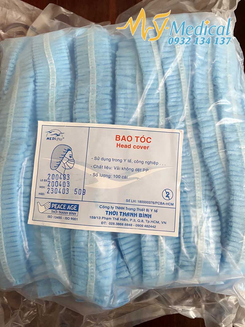[HCM]Bao trùm tóc con sâu MEDIPRO 100 cái