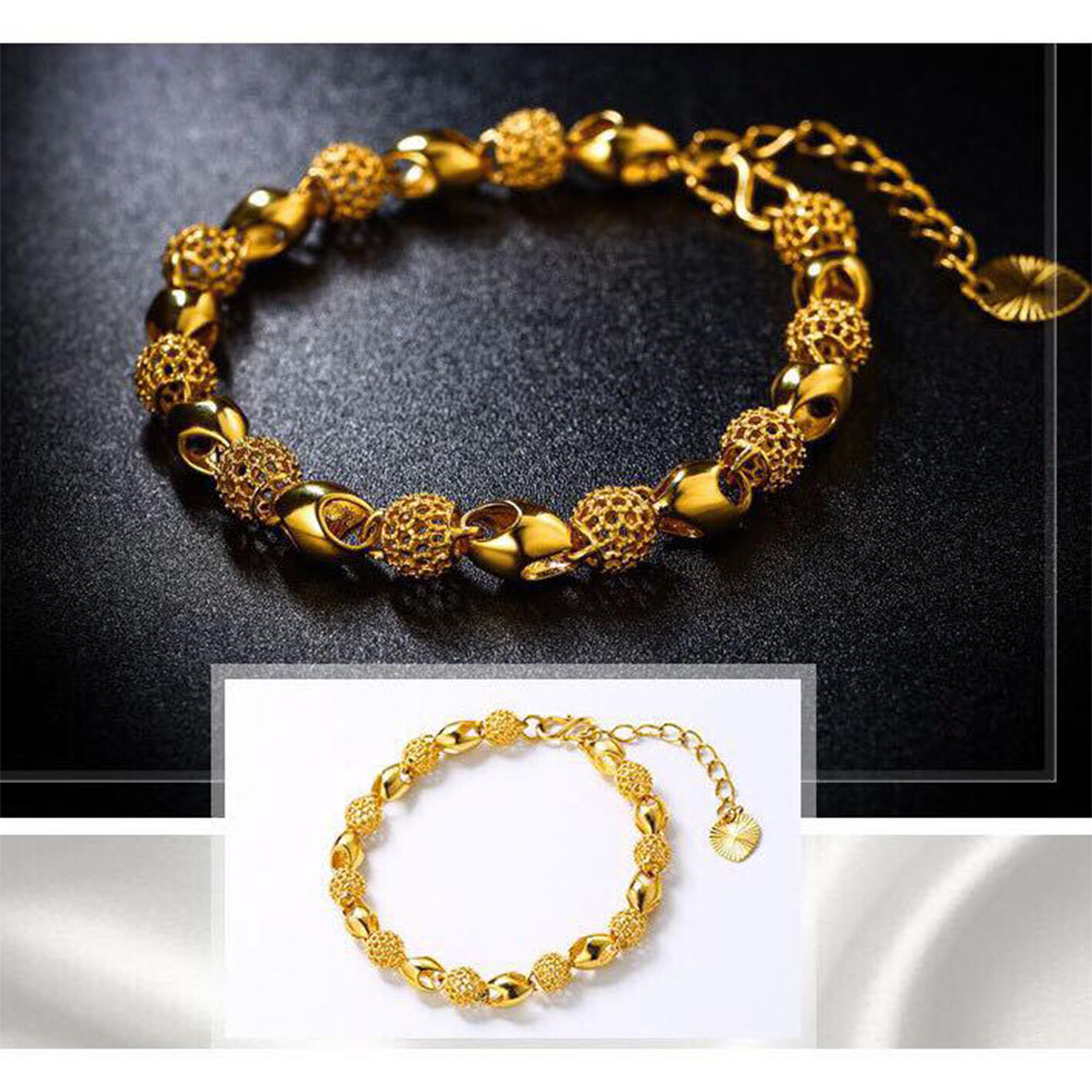 Lắc Tay Nữ Mạ Vàng 24k Thể Hiện Đẳng Cấp - Sang Trọng Của Phụ NỮ Hiện Đại ...!