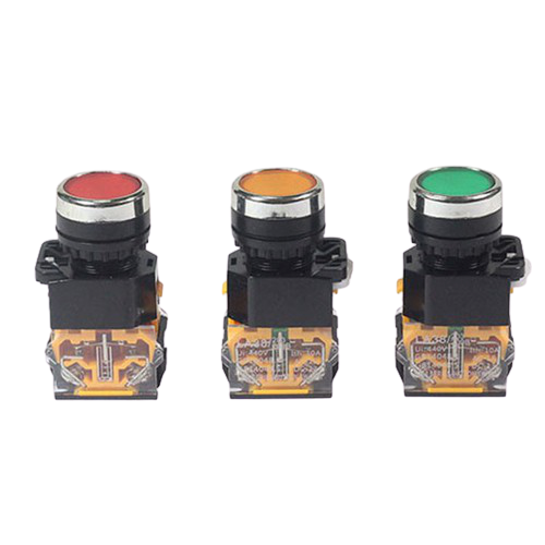 10 nút nhấn đề nhả không đèn xanh - đỏ- d22 - la39 - 250v-ac 10a