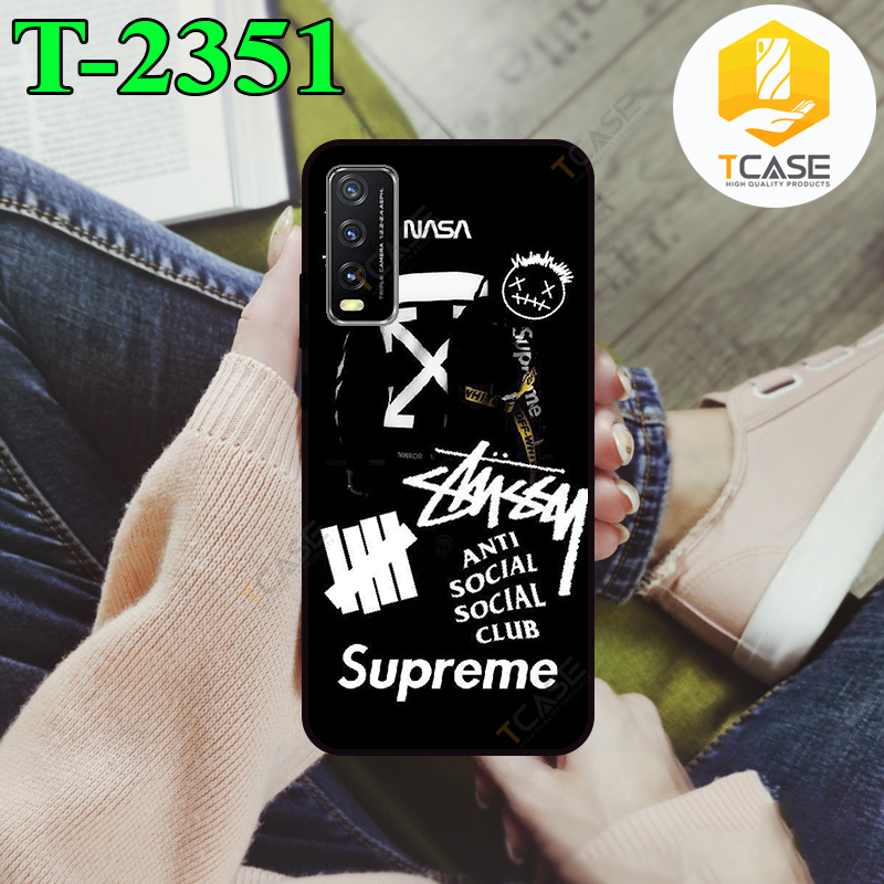 Ốp lưng Tcase dành cho Vivo Y12s in hình stussy