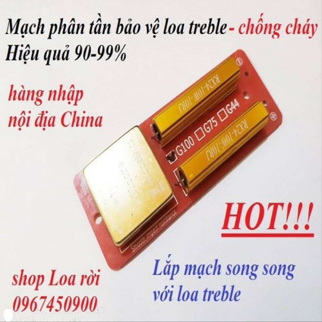 Mạch chống cháy bảo vệ cho loa treble coil nhỏ hơn 44.4mm: 1 cái